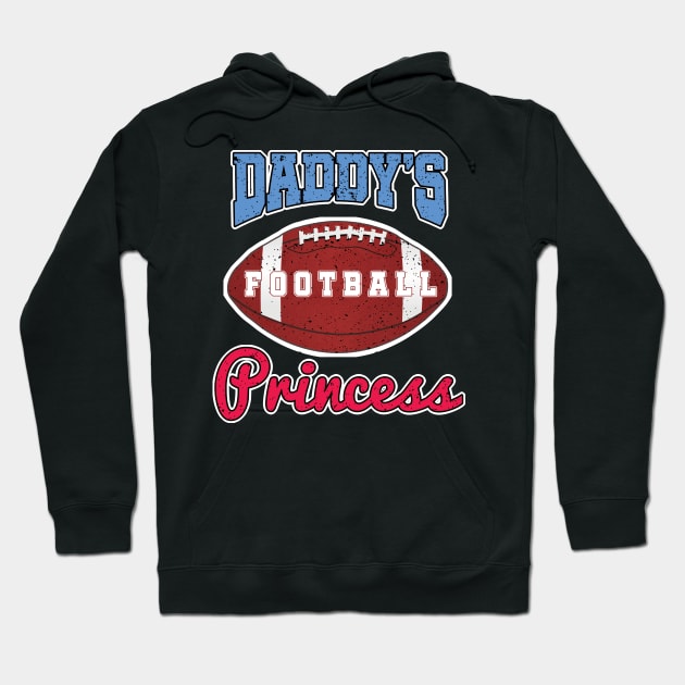 Daddy's Footbal Princess Hoodie by woormle